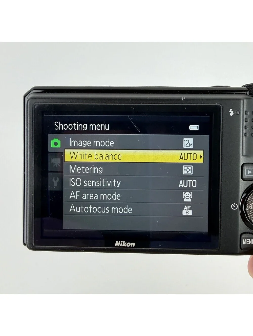 Nikon COOLPIX S9100 12.1MP 18x Optical Zoom Black Digital Camera + Battery + Bag